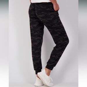 Real Essentials Black Camo Joggers